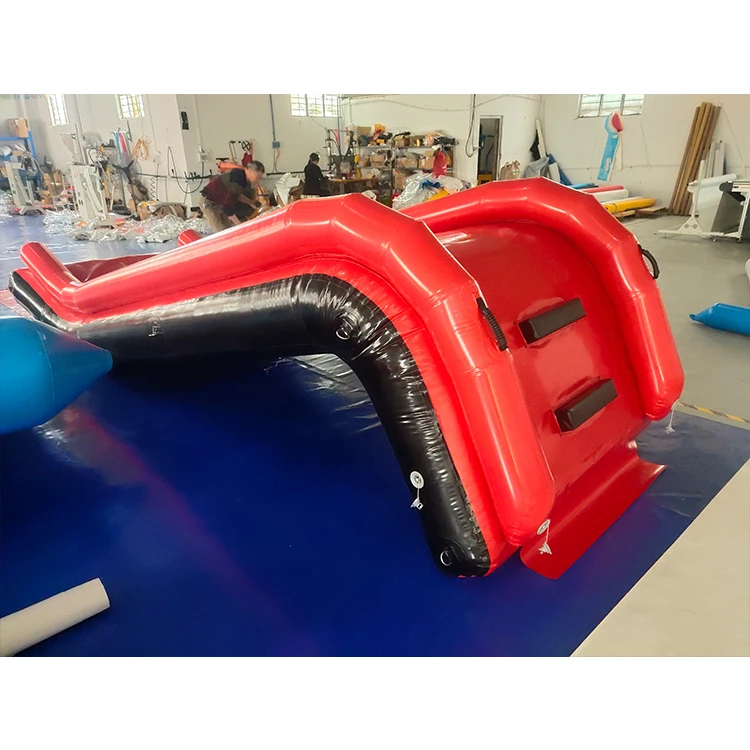 2023 High Quality Waterslide Commercial Giant Inflatable Floating Water Slide Boat With Pool Inflatable Slide for Yacht