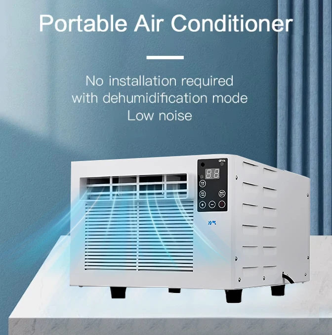 Energy-Saving Portable Air Conditioner No Installation Small Room Cooling Window Air Conditioner with Remote Control