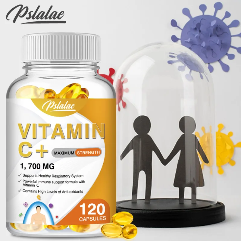 

Vitamin C Capsules - Antioxidant, Immune Support, Brightens Skin Tone, Promote Energy Production, Boosts Collagen Production