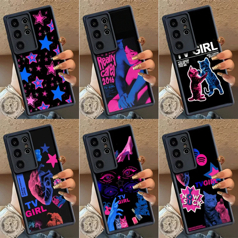 TV Girl Album Shockproof Phone Case For Samsung Galaxy S23 S24 S25 S26 Ultra S21 FE S20 Plus 5G Silicone Cover