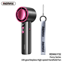 REMAX F32 Portable Hand Fan Outdoor Air Cooler Table Fan Handheld Mini  Mute Charging Student Gift USB Rechargeable Fan