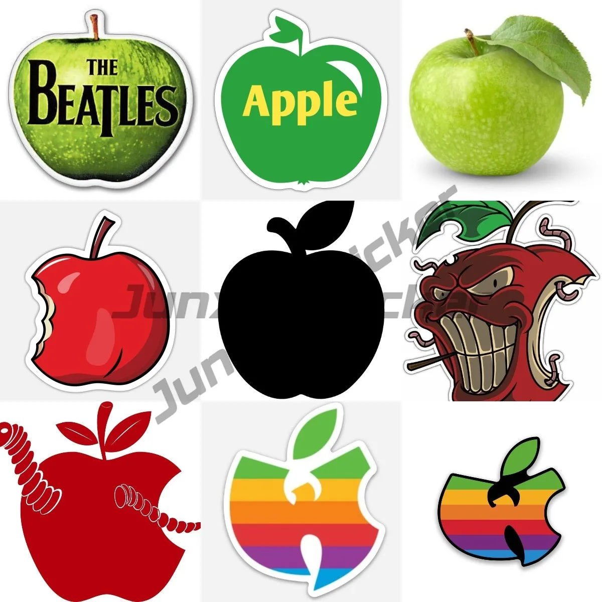 Red Apple Vinyl Car Stickers Car Motorcycle Logo Decal Laptop Phone Tablet PVC Decor