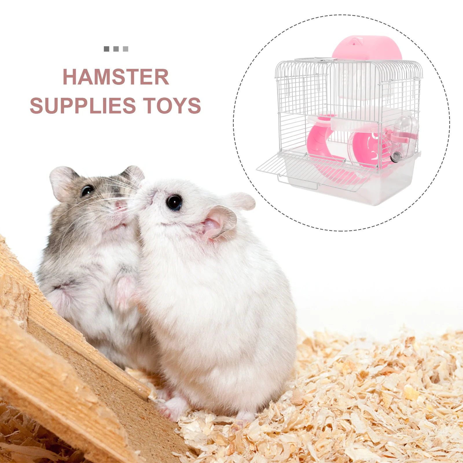 Hamster Castle Cage Pet Villa Guinea Pig Dwarf Toy Rat Chinchilla Large Double-layer Cages Mouse for Mice