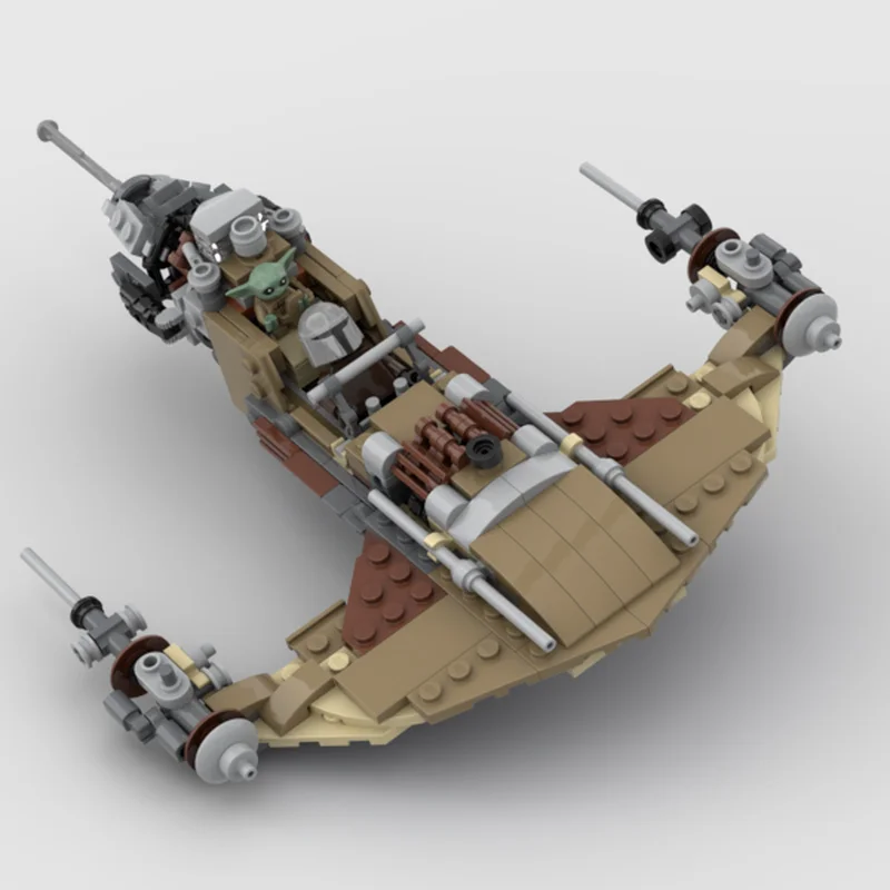 

252 шт. MOC Star Batter Tusken Raider Breakfast N1 Starfighter, модифицированная на заказ модель «сделай сам», строительные блоки, игрушки на день рождения, подарок