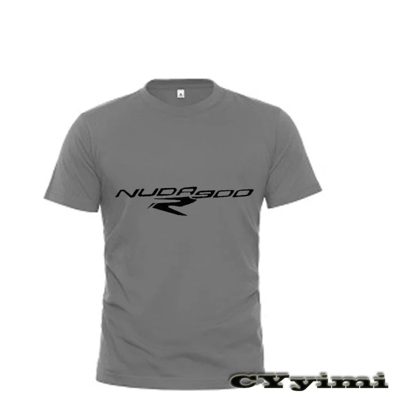 For Nuda 900/R T Shirt Men New LOGO T-shirt 100% Cotton Summer Short Sleeve Round Neck Tees Male