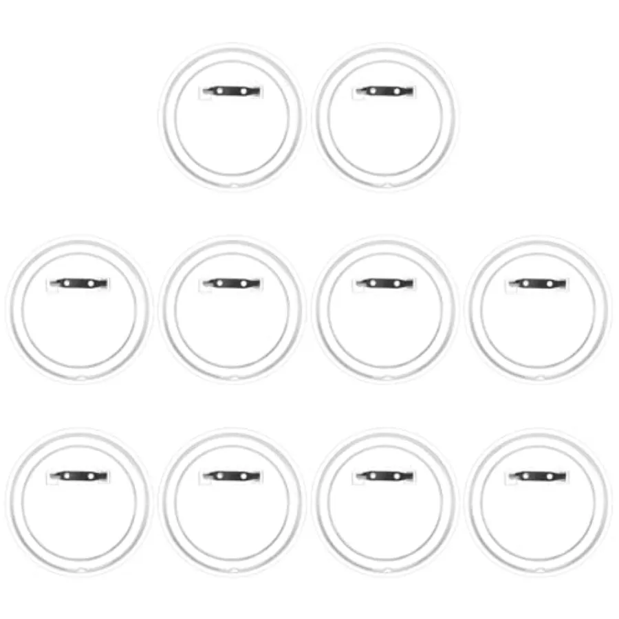 

10 шт. акриловые пуговицы, 3-дюймовые булавки, значки, прозрачные булавки для пуговиц «сделай сам», пустые булавки для пуговиц, создатель значков своими руками, поделки