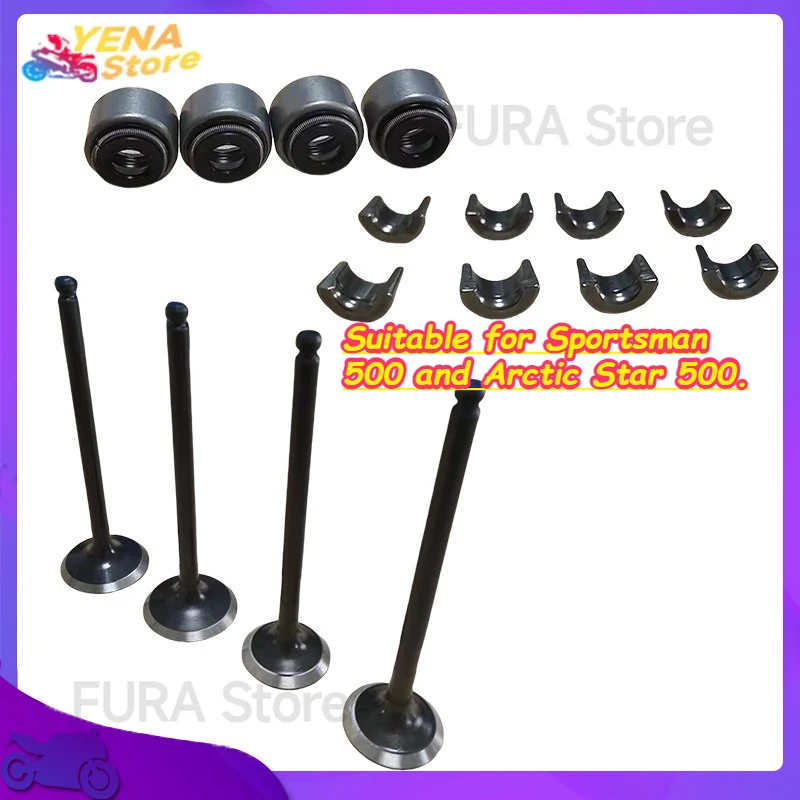 

The intake and exhaust valve rods for motorcycle engines are suitable for Sportsman 500 and Arctic Star 500.