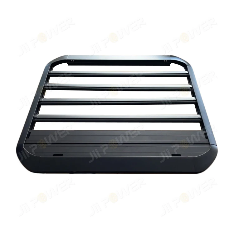 

JP16 ODM Aluminum luggage carrier roof rack with left side extendable ladder for Wrangler JK JL 2doors 4doors