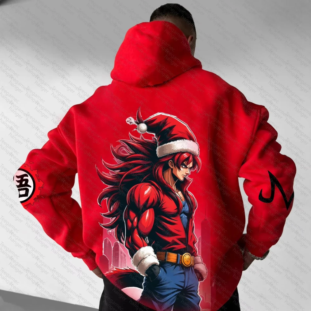 Dragon Ball Co-branded Hoodie Herfst/Winter Nieuwe mannen en vrouwen Anime Gedrukt Losse Casual Harajuku Ouder kind Trui Top