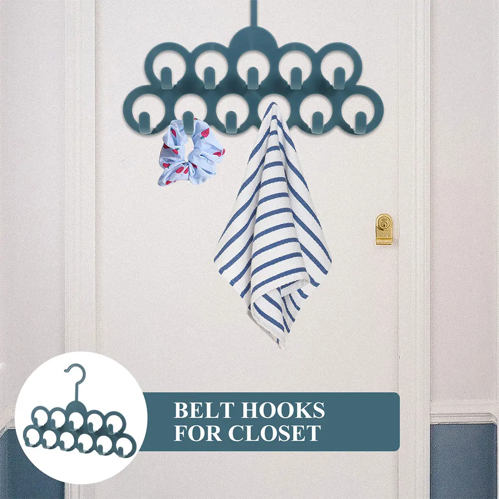 

Multifunctional Bathroom Storage Rack Hooks Space Saver Clothes Hanger Pants Closet Organizer Belt Rack Tie Bag Holder PP