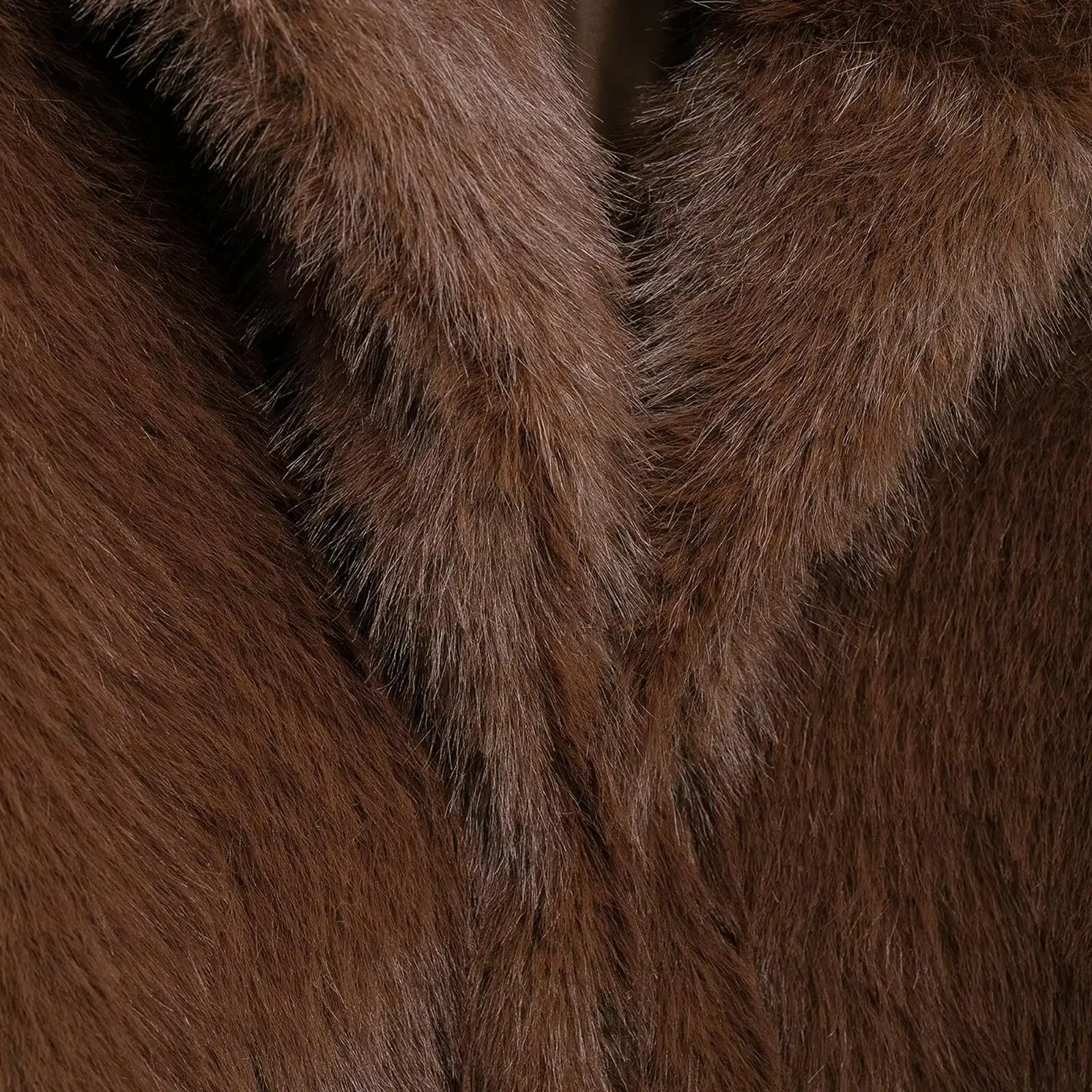 KASLEAD 新しい女性のファッションミニマリストショート人工毛皮コートストレートチューブスタイル長袖フリップカラーポリエステル繊維