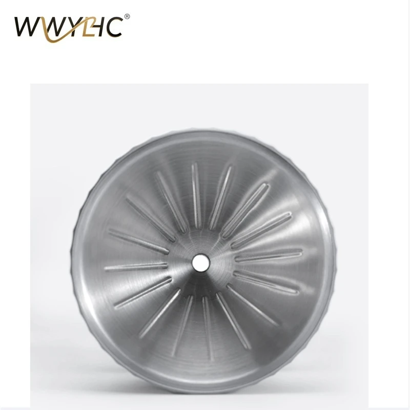 Suitable for Coffee Funnel Filter Cup Hand Flushing Household Commercial Filter Appliance Stainless Steel Set Heat Resistance