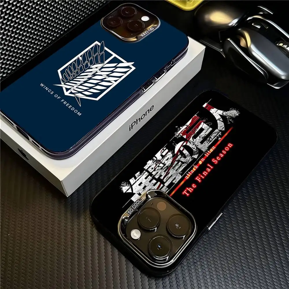 Anime A-Attack On Titan Phone Cases For iPhone 17 16 15 14 13 12 11 Plus Pro Max Pro Color Matte Cover