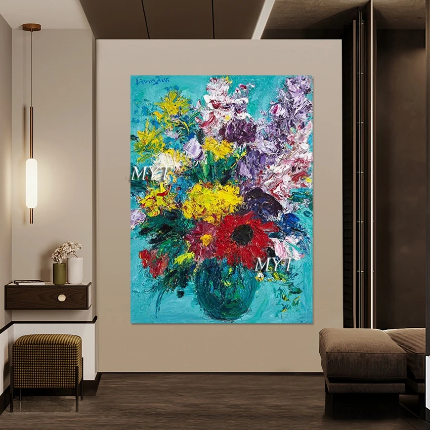 

Высококачественные картины с абстрактными цветами, настенный декор, красивые вращения растений, художественная картина, без рамки, простые произведения искусства на холсте