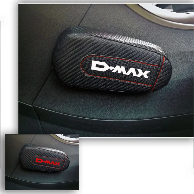 

Car Styling for Isuzu Dmax D-max 1pc Carbon Fiber Leather Leg Cushion Knee Pad Armrest Pad Interior Car Accessories