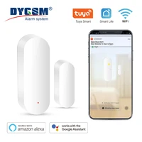 Tuya Smart WiFi Sensor de puerta Detector de cierre abierto Smartlife App Control Notificación Compatible con Alexa Google Home