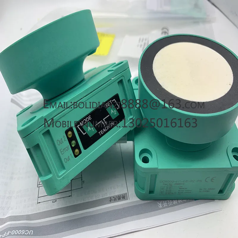 UC6000-FP-E6-R2-P5 Sensor ultrasónico cuadrado Disparo real