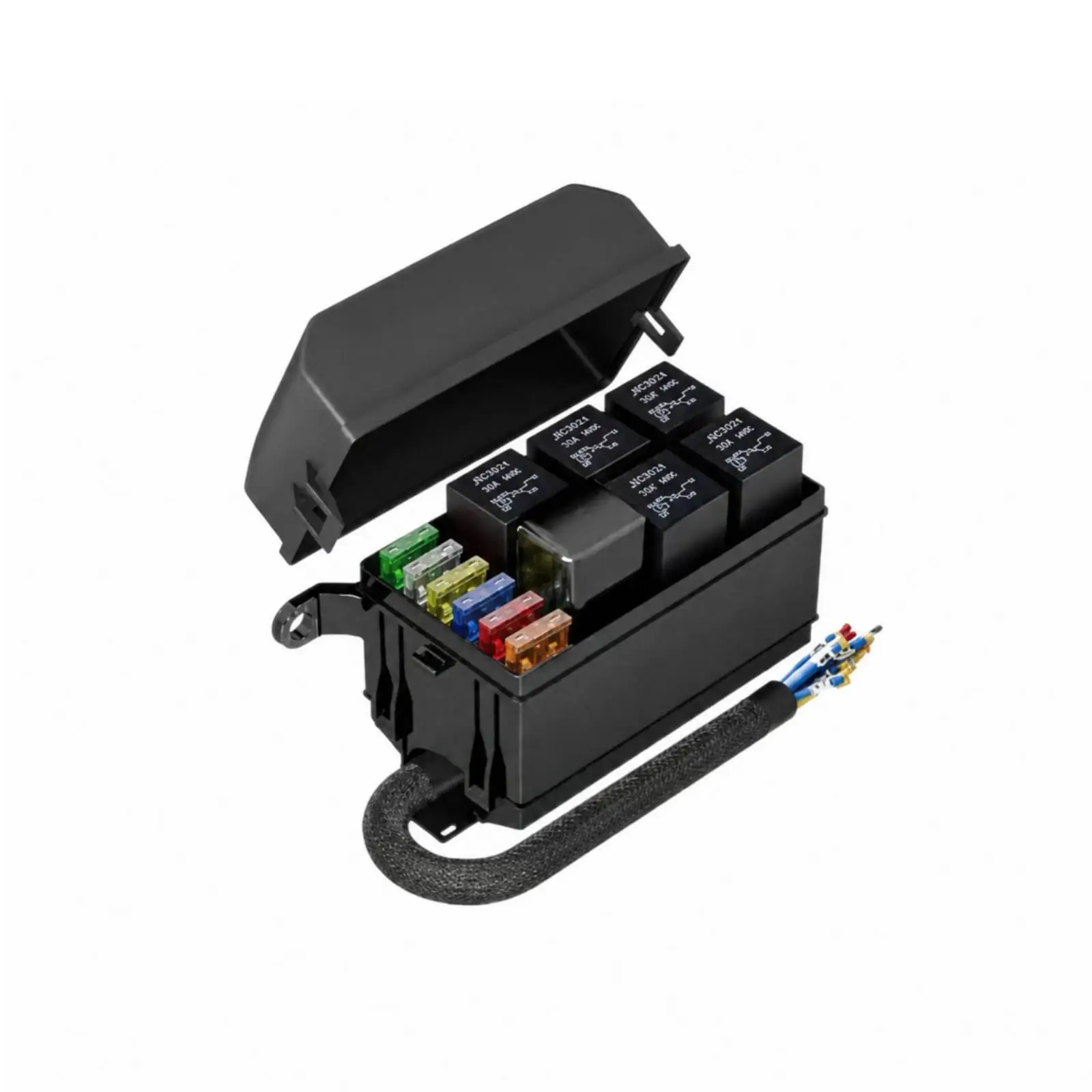 12V Car Relay Box Junction Unit Waterproof Power Distribution Box with Fuse Holder