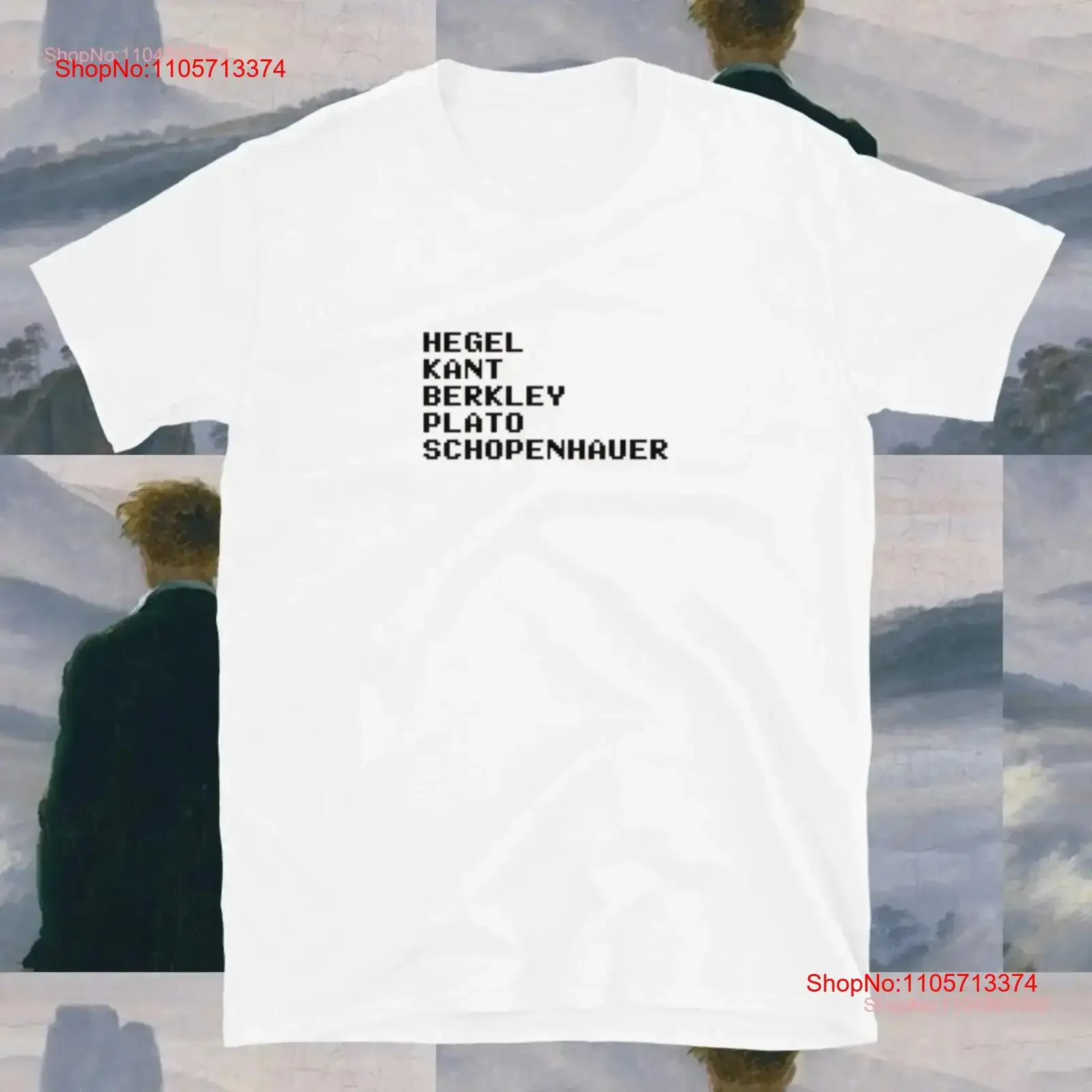 German Idealism Philosophy Kant Hegel Schopenhauer Plato T Shirt vintage Washed Casual Unisex Comfortable Soft streetwear