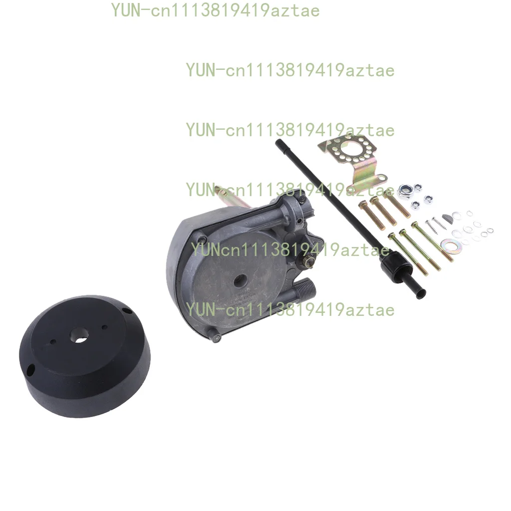Marine Outboard Mechanical Steering Kit 10FT Cable 13.5 Inch Wheel Yacht Speedboat Steering System