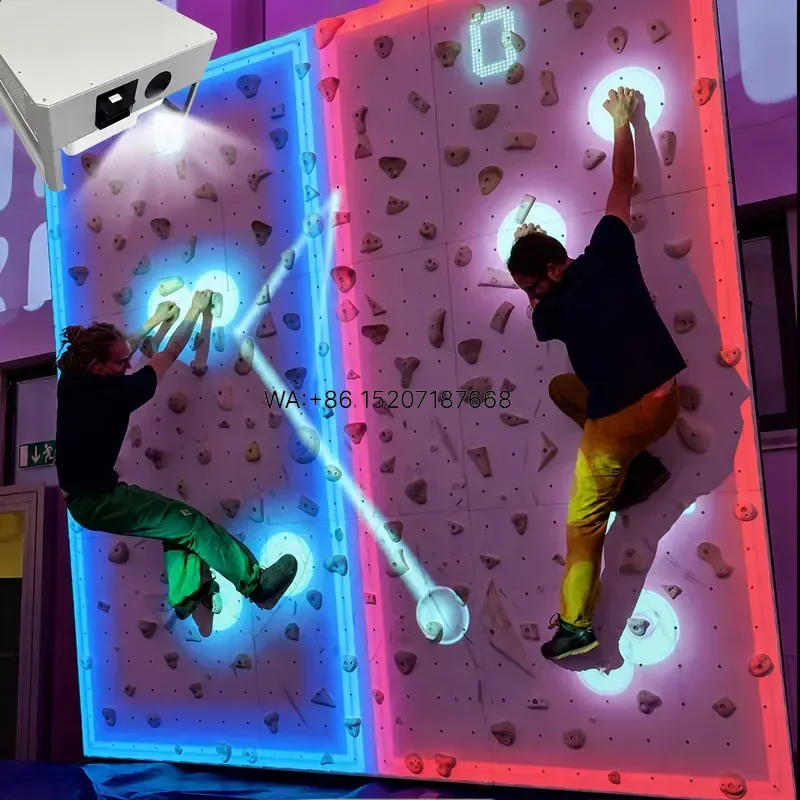 Wmwmnu Indoor Playground Climbing Walls Children Interactive Climbing Game with Projection for Indoor Multi Age Playgrounds