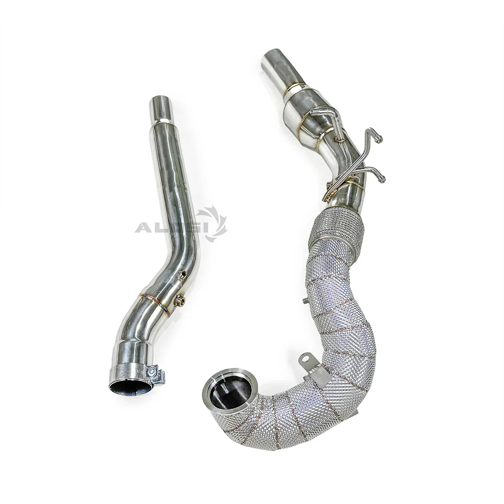 

Suitable for Volkswagen Tiguan 2.0T 2021-2024 High Flow Stainless Steel Downpipe with GPF Exhaust Pipe