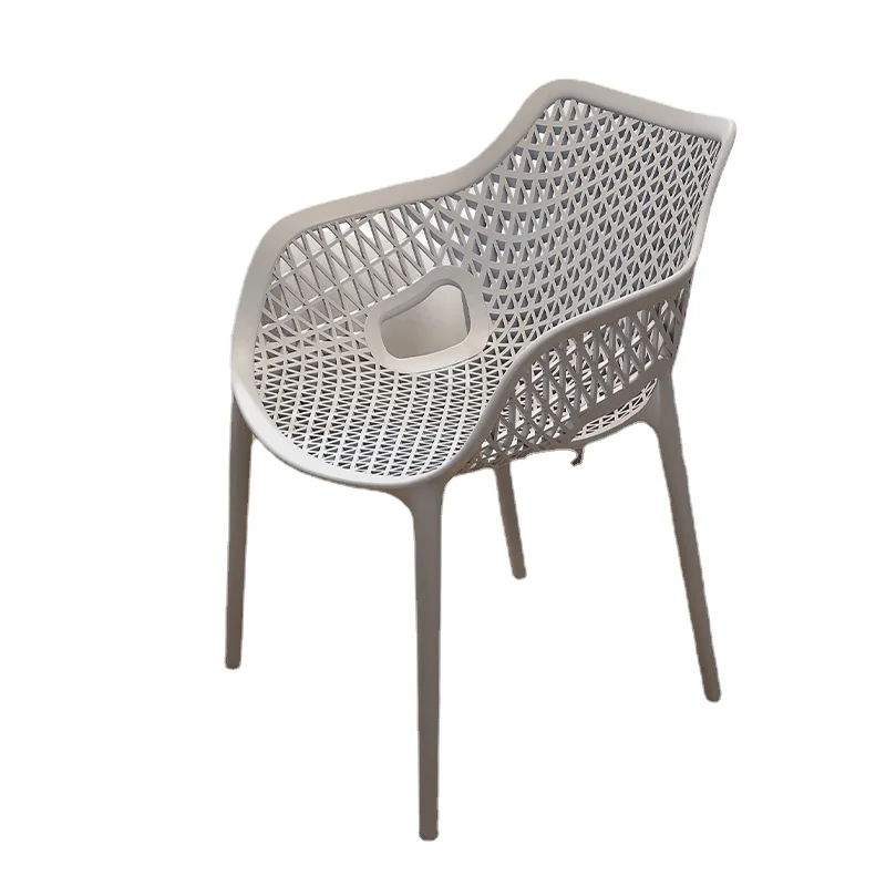 

Home Stackable Dining Table and Chair Restaurant Thickened Leisure Chair Stool Outdoor Armchair Modern