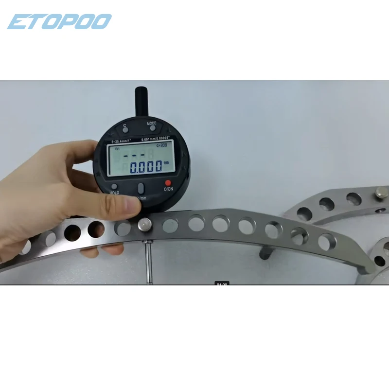 R5-700/R70-980/R200-2200/R400-6000 نطاق كبير جدًا مقياس نصف قطر رقمي مؤشر نصف قطر رقمي مقياس نصف القطر الخارجي الداخلي