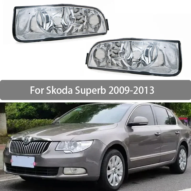 Fog Lamp Assembly No Bulbs For Skoda Superb 2009-2013 Front Bumper Anti Fog Light 3T0941701A 3T0941699A 3T0941702A 3T0941700A