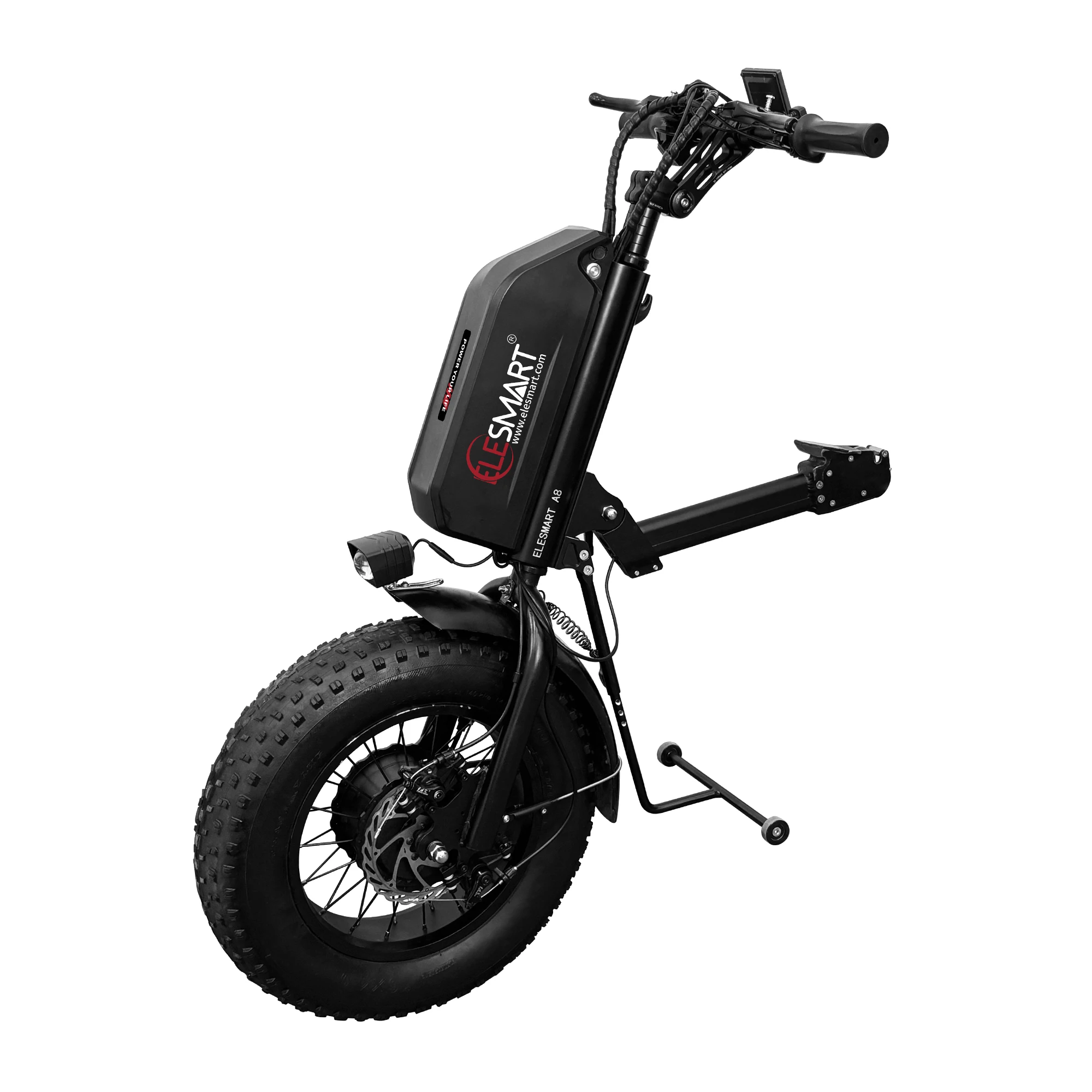 A8 Newest Fat Tire 1000W Power Electric Handcycle Wheelchair Attachment