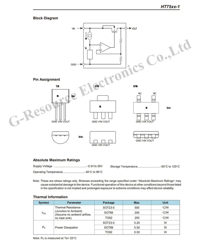 Imagem -05 - Regulador de Alta Motorista 7533-1 Sot89 100 Pcs Ht7533 S0t89 Ht75331 7533