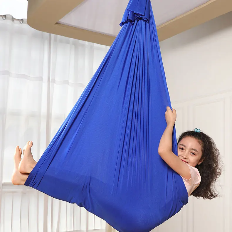 

Yoga Indoor 4 Meters Nylon Aerial Yoga Hammock for Acrobatic Fly Dance Camping Hiking All Seasons Use