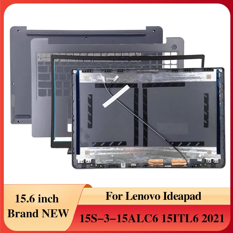 

Для Lenovo Ideapad 15S 3-15ALC6 15ITL6 2021, чехол для ноутбука, задняя крышка ЖК-дисплея, передняя панель, упор для рук, нижний чехол, новый экран ноутбука