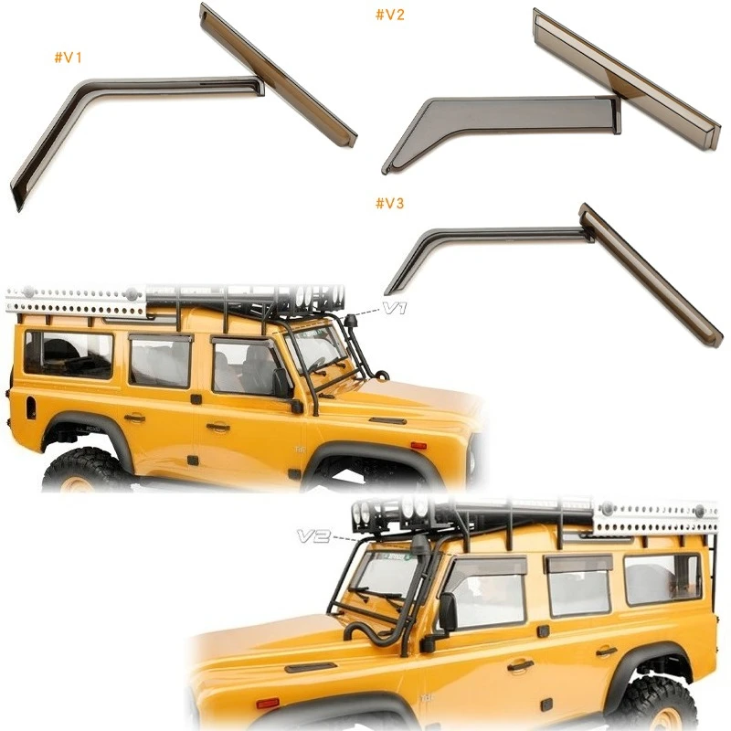 

1 комплект, пластиковый оконный дождевик для 1/10 RC гусеничного автомобиля Traxxas TRX4 Defender AXIAL SCX10, аксессуары