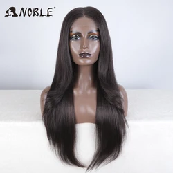 Noble Hair Synthetic Lace Front Wig Long straight 28 Inch Lace Wig Ombre Blonde Wig Heat Resistant Wigs For Women Lace Front Wig