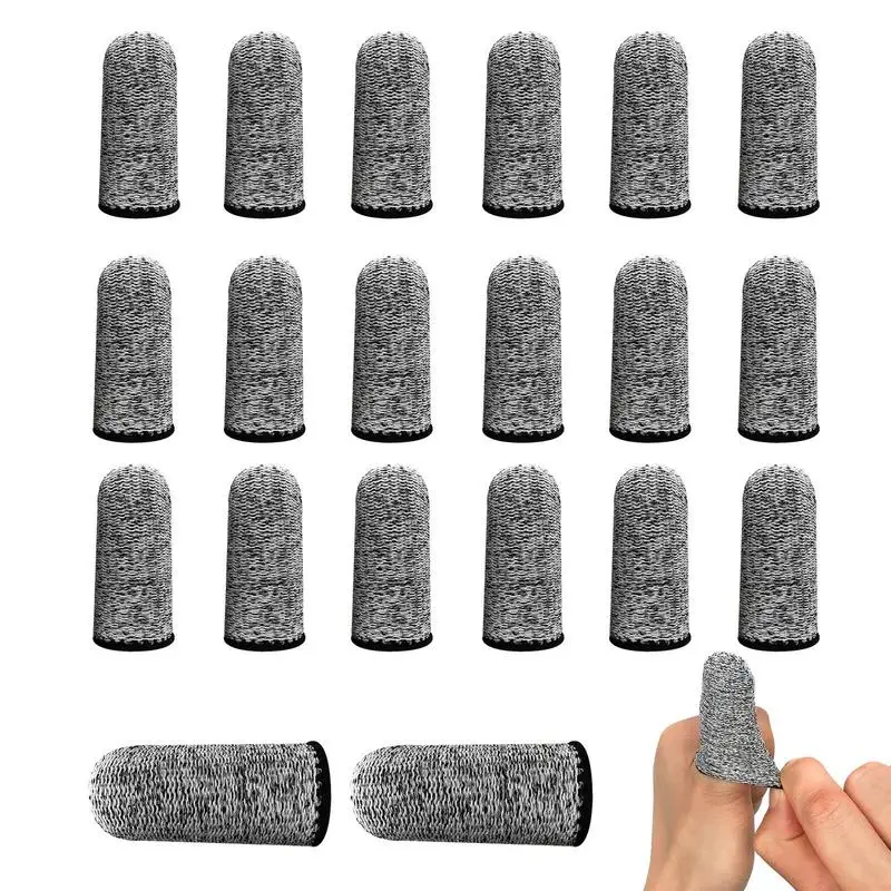 

Finger Sleeves 20pcs Cut-Proof Protective Thumb Guard Thumb Sleeves For Professionals And Enthusiasts Reusable Thumb Cots For