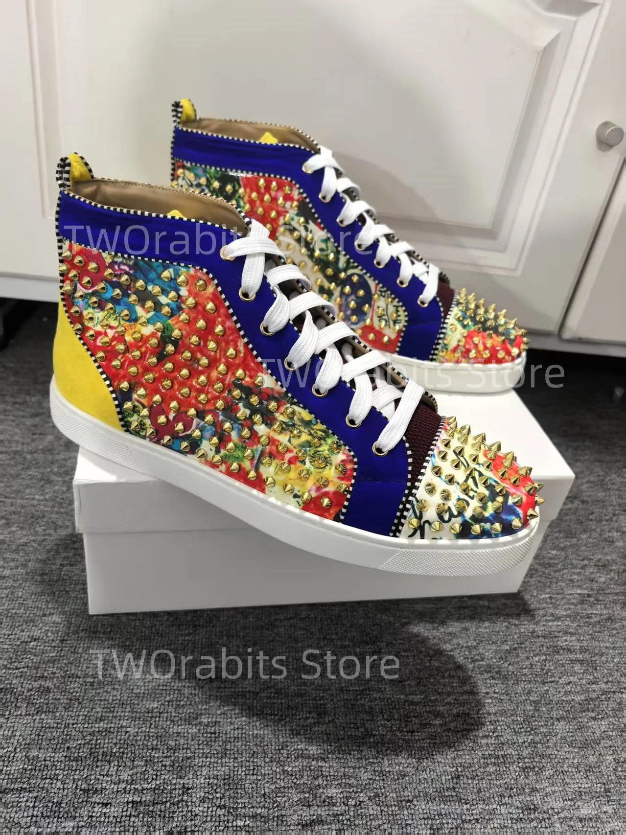 

Rivet Designer Basketball Shoes Lace Up Sneaker Mix Color Man Shoes Running Zapatos De Mujer Cozy Tenis Masculino Soft Zapatos