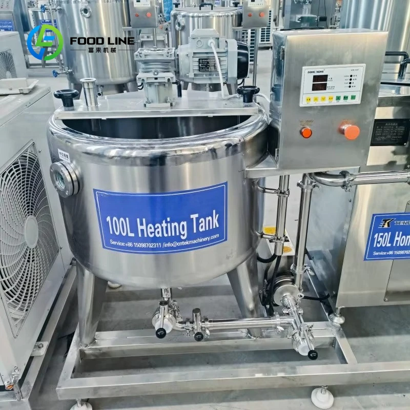 Customized Milk Production Line Mini Processing Plant Milk Pasteurizer Automatic Temperature Controlled  Milk Pasteurizer Tank