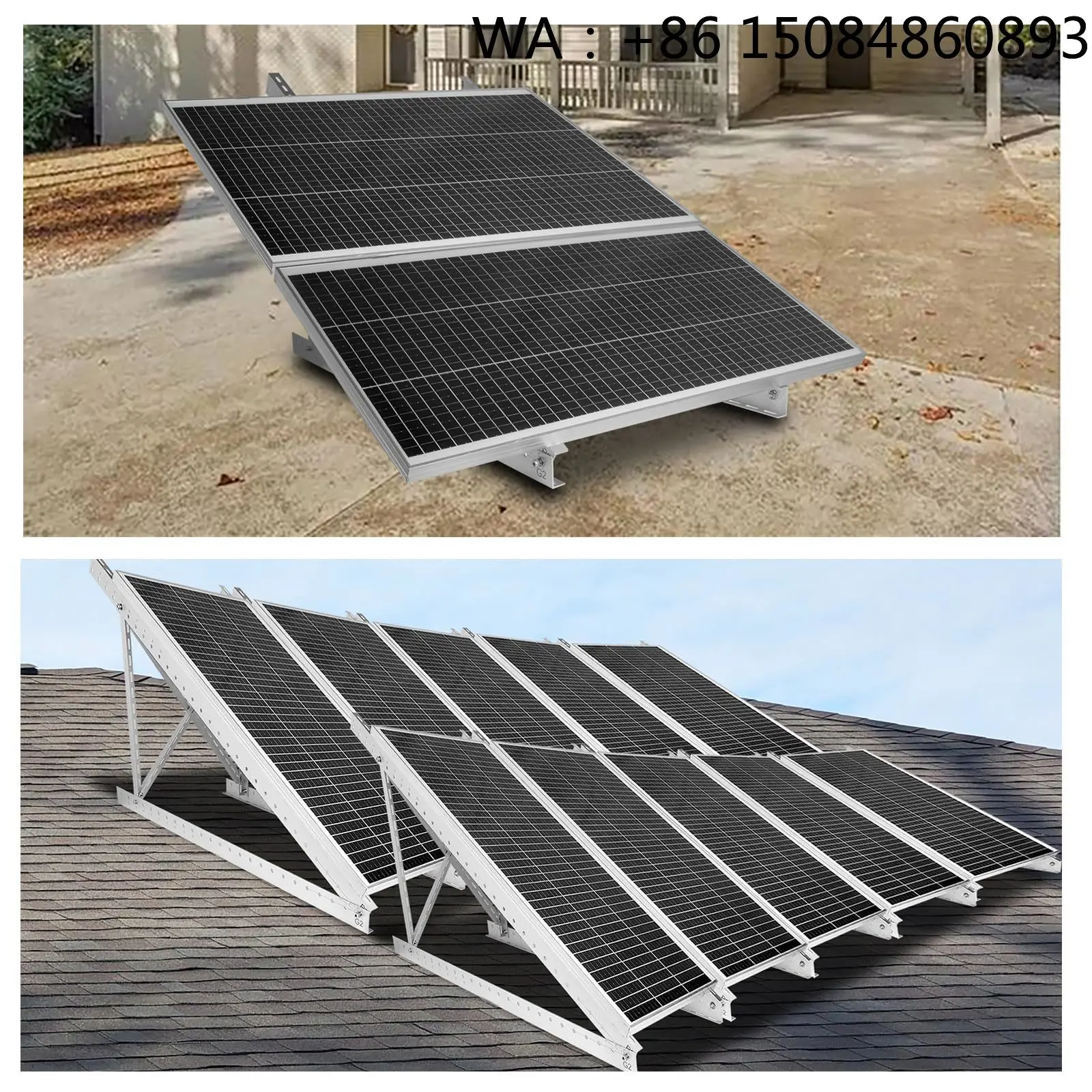

Anodized Triangle PV Mount Bracket, Adjustable Aluminum Solar Accessories, High-Strength Solar Energy Hardware Parts for Outdoor