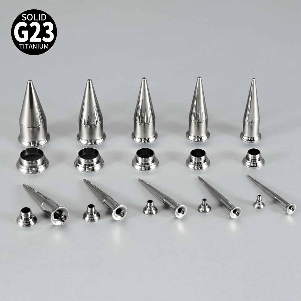 3pcs G23 Titanium Ear Taper Kit, Body Piercing Expander Set