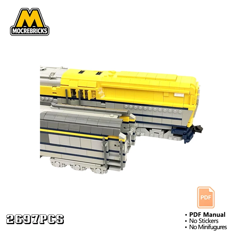 

MOC 1 48 Motorized M1 Steam Turbine Locomotive Train Building Blocks Giant Heavy Freight Railway Bricks Toy Adult Gift