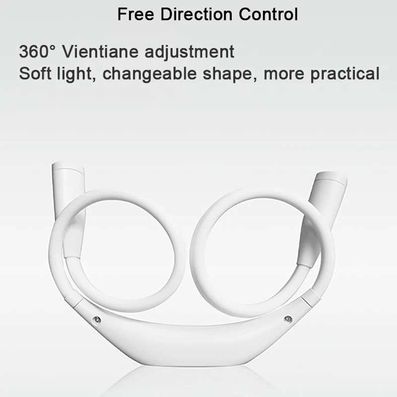 LEDGLE Rechargeable Neck Lamp Reading Lamp LED Night Lights Flashlight Lampe Lightweight Camping Read Lamp BBQ USB Booklight