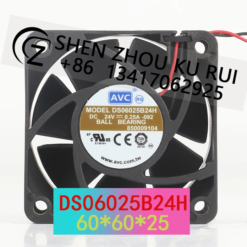 AVC 24V 0.25A 6025 Double ball bearing Durable inverter printer Copier DS06025B24H cooling fan