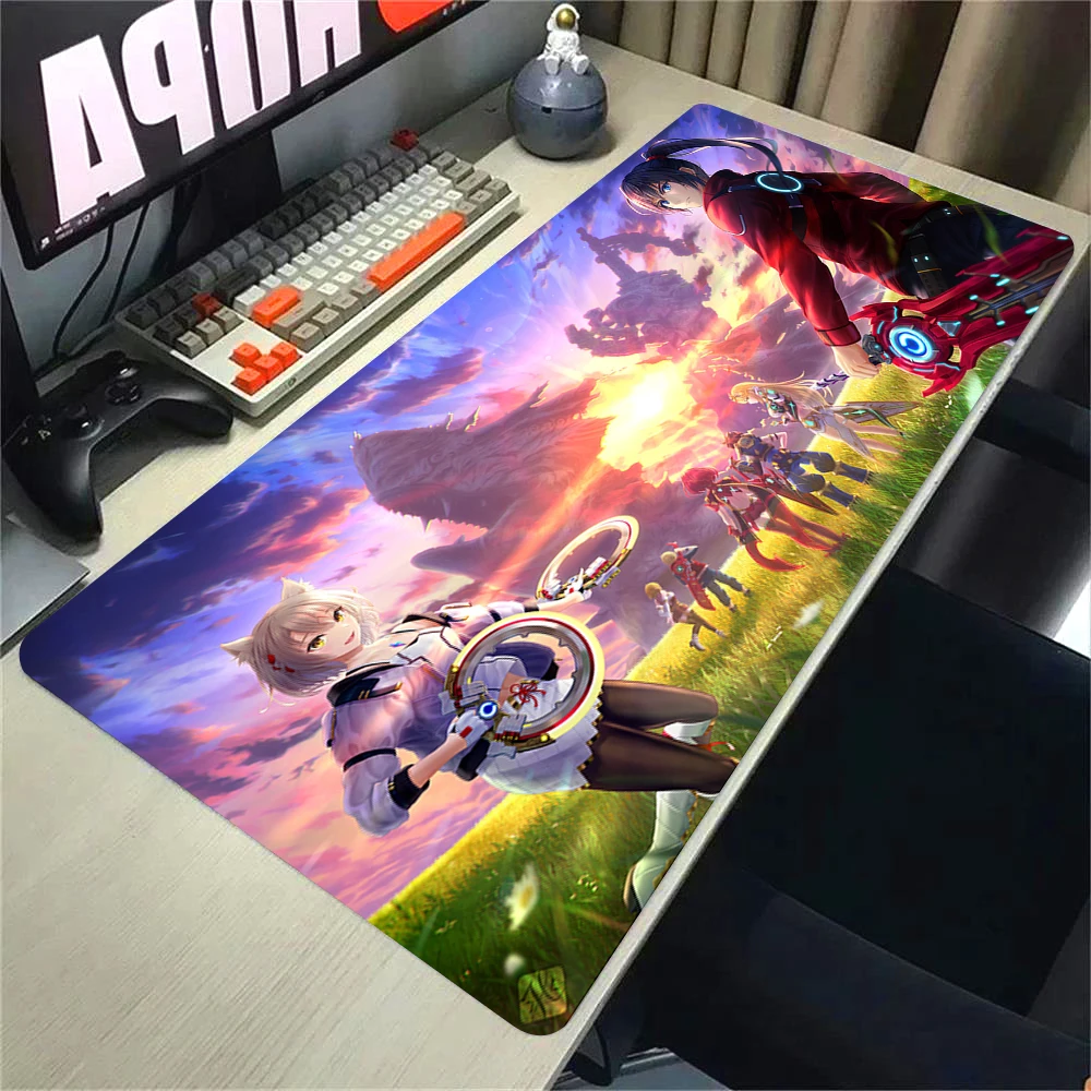 Large Mouse Pad Xenoblade Chronicles Mousepad Carpet Computer Office Accessories Mouse Mats Anti slip Bottom Keyboard Mausepad