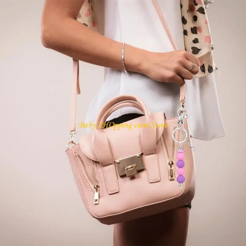 23gd Buntes Schlüsselbund -Perlenakzent für Auto- und Heimtaste für Jungenmädchen Accessoires Anhänger Halter für Boutique