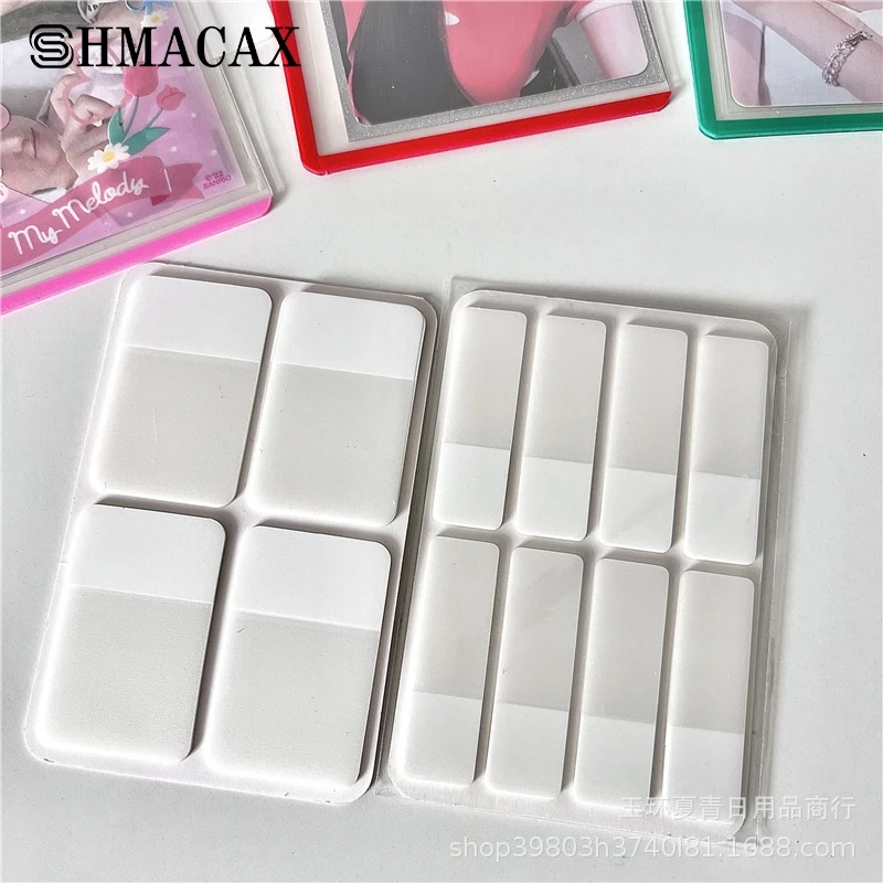 80/160 Pages Frosted Simple Pure White Index Stickers Transparent Label Stickers DIY Sticky Notes Office School Supplies