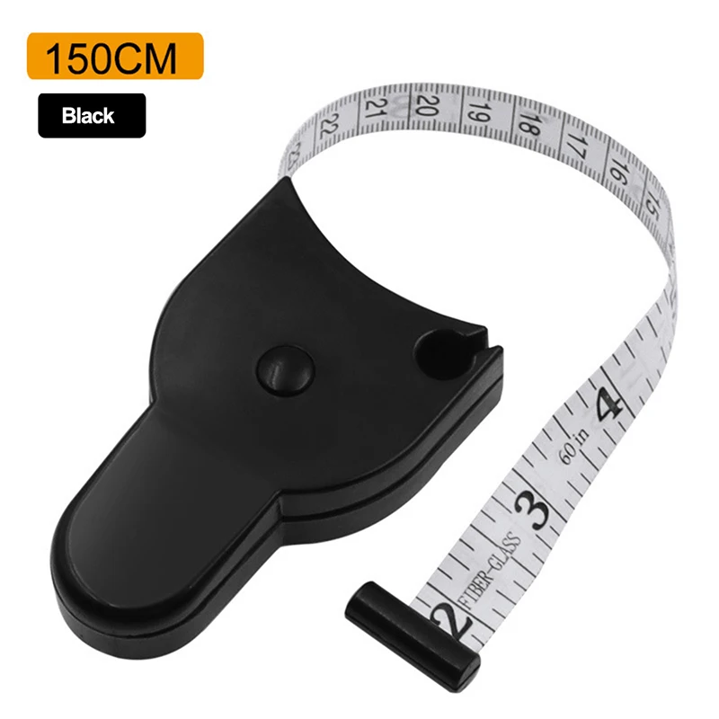 Portable Automatic Telescopic Body Tape Measure 150cm 60 Inch Self‑Tightening Y‑Shape Ruler Sewing Fitness Waist Chest Leg Tool