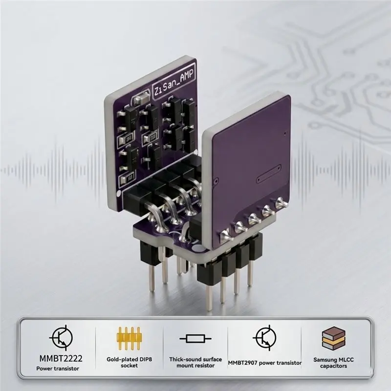 Discrete Direct Insertion Dual Operational Amplifier Comparable To AD8620 NE5532 OPA2604 OP275 AD797 MUSES02 Dual Op-Amp