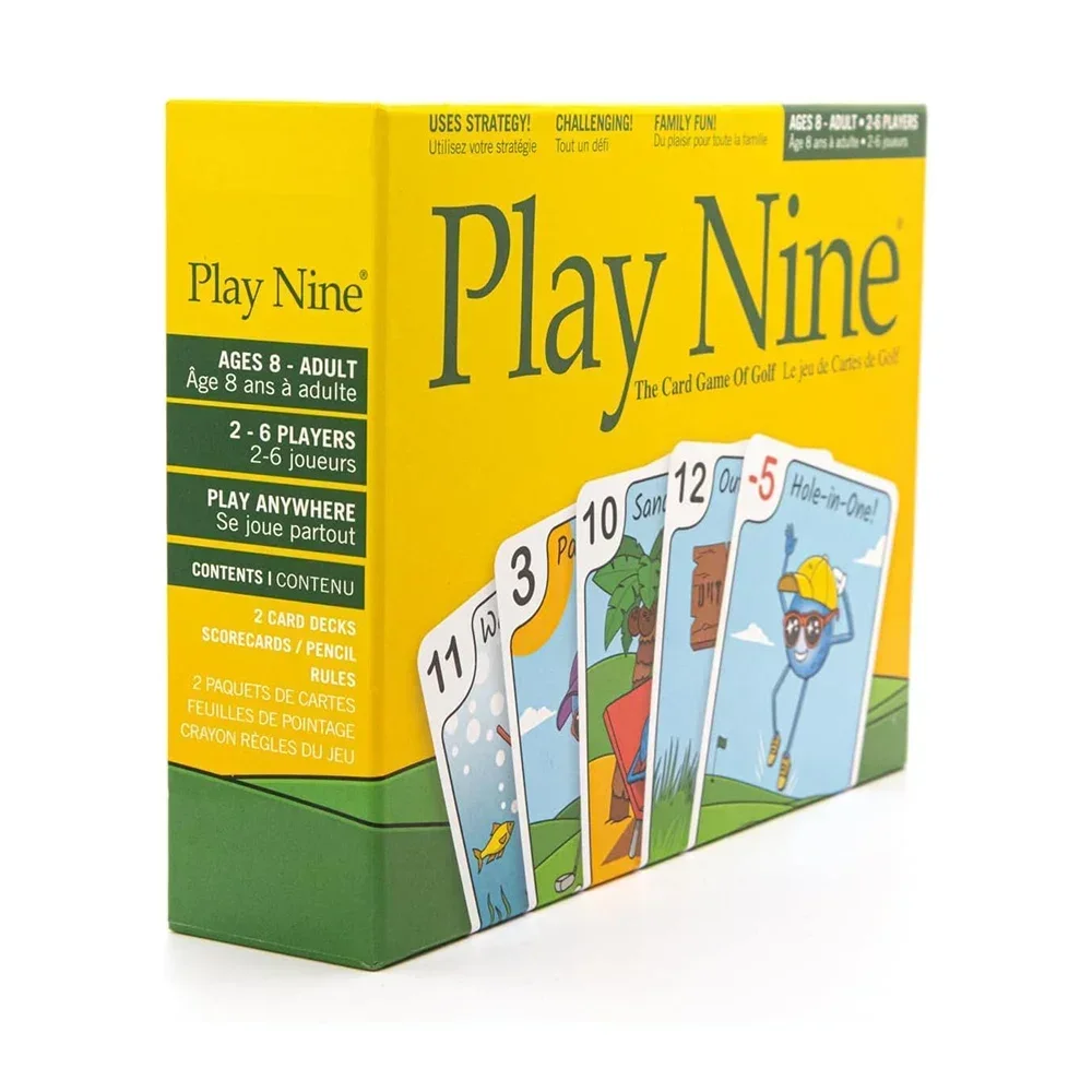 PLAY NINE-Le jeu de cartes pour les familles, meilleur jeu de stratégie pour les couples, jeu amusant pour les enfants, adolesce