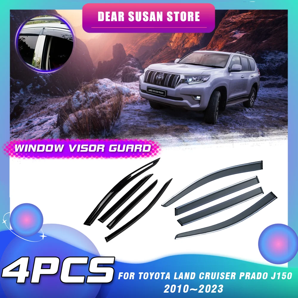 

Window Door Visor for Toyota Land Cruiser Prado J150 LC150 Lexus GX 400 Vent Awning Rain Smoke Guard Cover Deflector Accessories